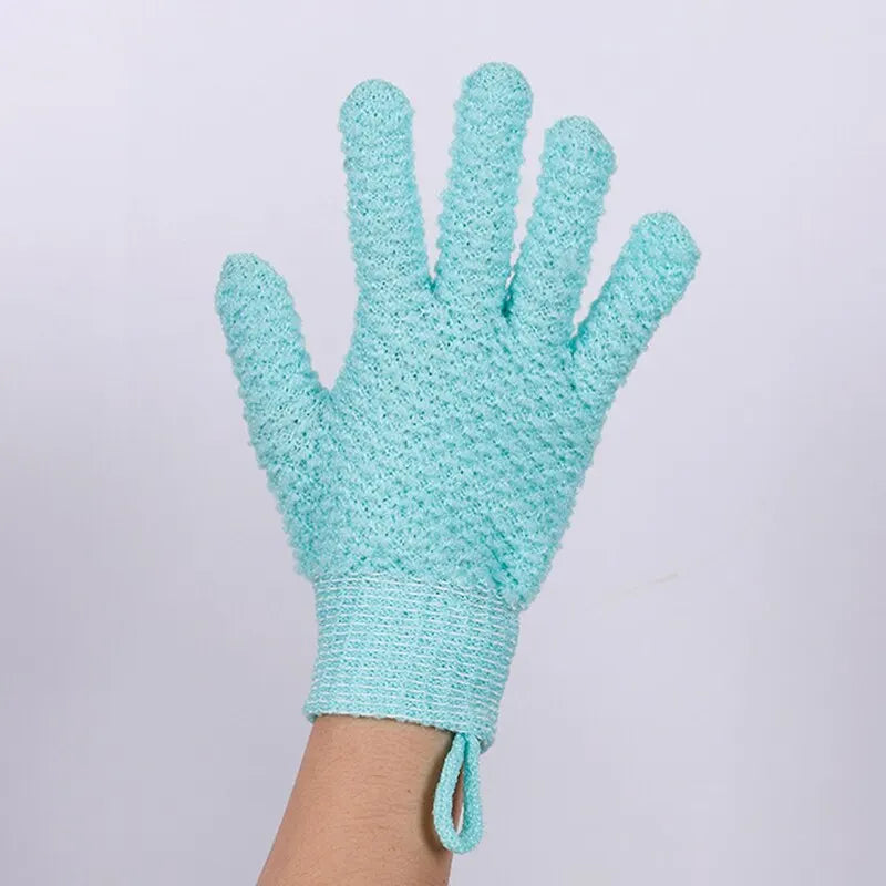 1 Pack Of Five Finger Bath Gloves