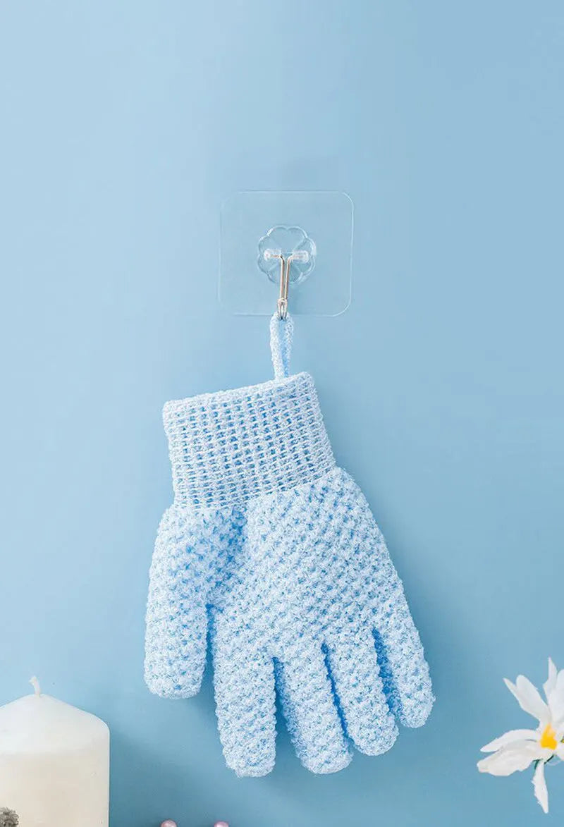 1 Pack Of Five Finger Bath Gloves