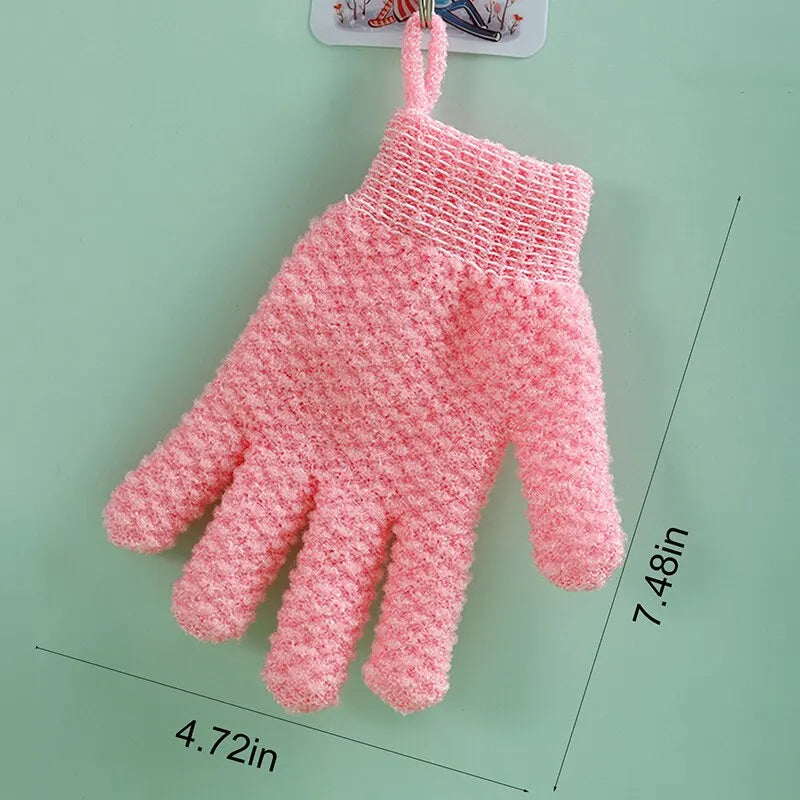 1 Pack Of Five Finger Bath Gloves