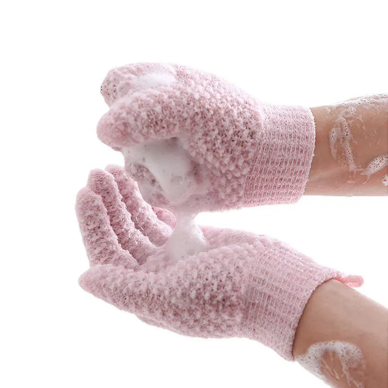 1 Pack Of Five Finger Bath Gloves