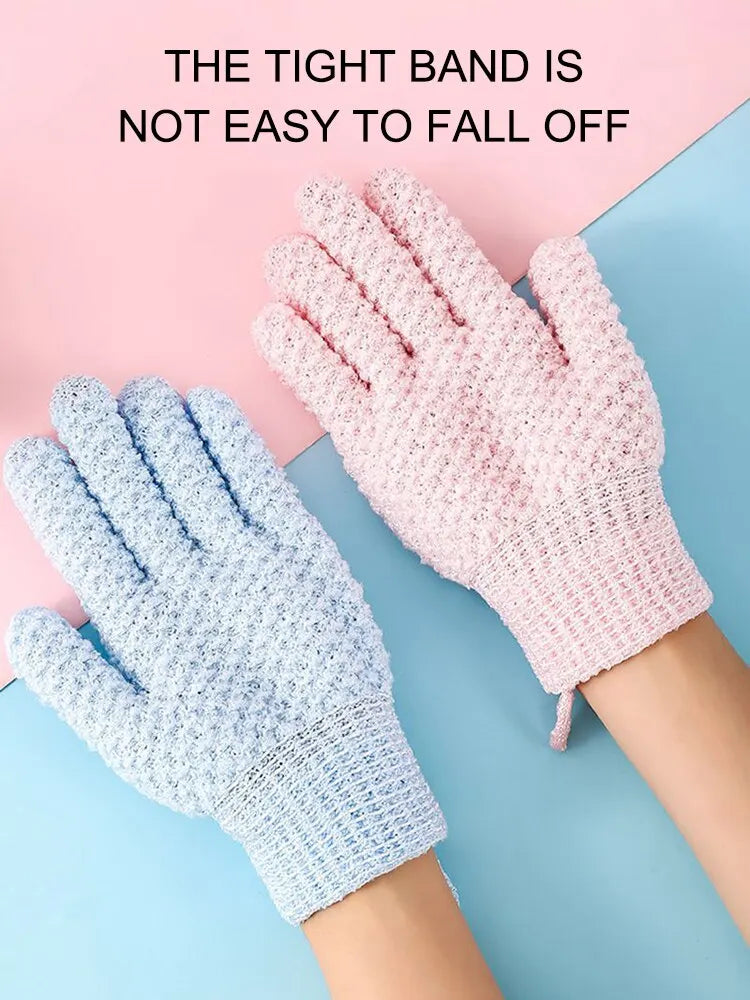 1 Pack Of Five Finger Bath Gloves