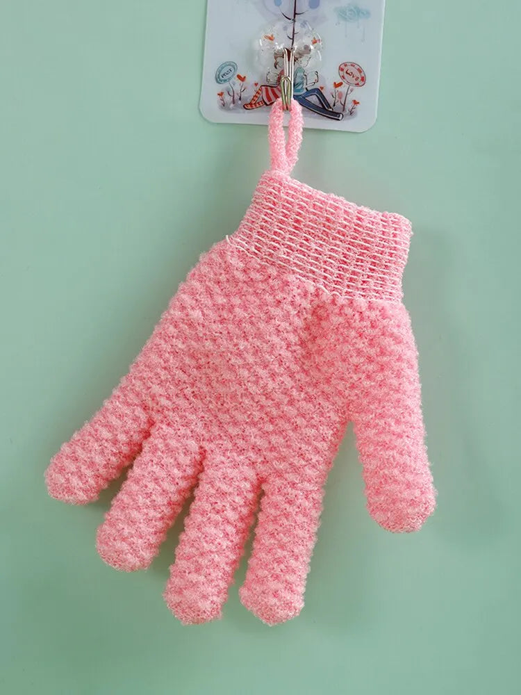 1 Pack Of Five Finger Bath Gloves