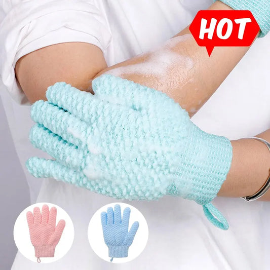 1 Pack Of Five Finger Bath Gloves