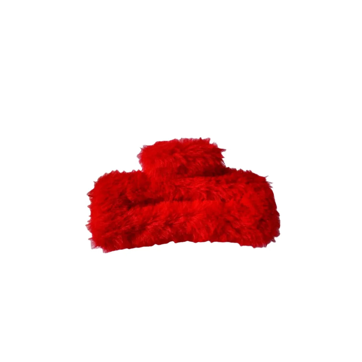 10.5cm Plush Square Hair Claw Clip Women's