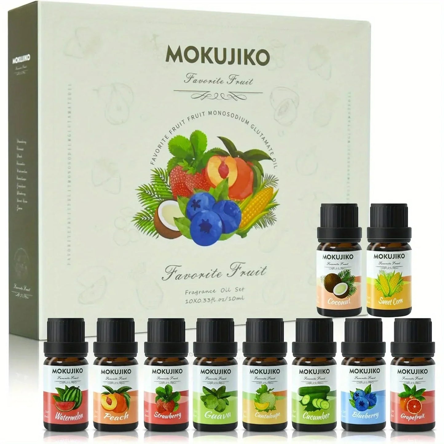 10x10ml Fruity Essential Oil Set