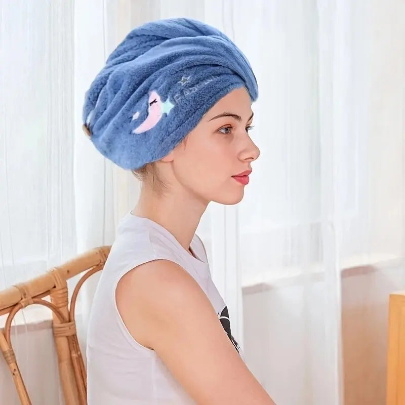 1pc Quickly Dry Hair Hat, Super Absorbent, and Soft Women Head Towels