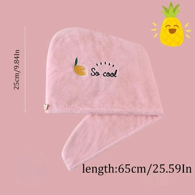 1pc Quickly Dry Hair Hat, Super Absorbent, and Soft Women Head Towels